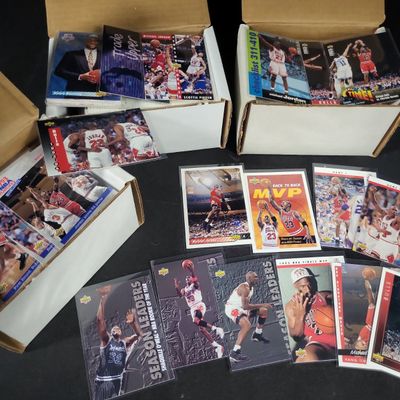 Sale Photo Thumbnail #487: I03810 | An Assortment of Early 1990s Upper Deck and Collector's Choice Basketball Trading Cards Featuring Michael Jordan