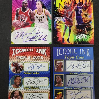 Sale Photo Thumbnail #585: I03600 | A Collection of Basketball Themed Art Cards with Facsimile Signatures