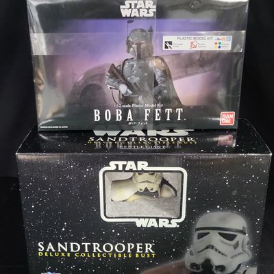 Sale Photo Thumbnail #833: I04659 | Bandai Boba Fett and Sandtrooper Bust
