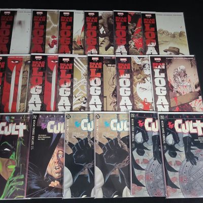 Sale Photo Thumbnail #296: I04797 | A Collection of Marvel and DC Comic Books Featuring Dead Man Logan and Batman The Cult