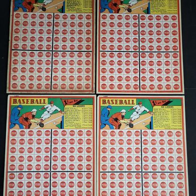 I04431 | Banner Paper Box Baseball Punch Boards