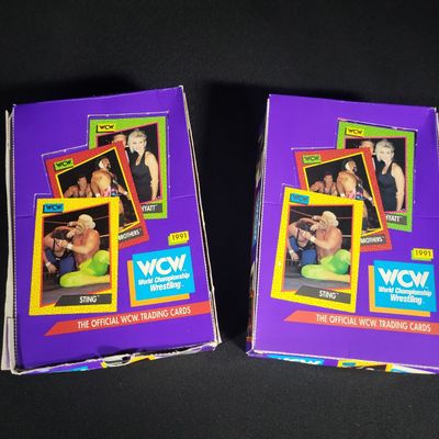 Sale Photo Thumbnail #518: I04865 | Two 1991 WCW Trading Card Boxes
