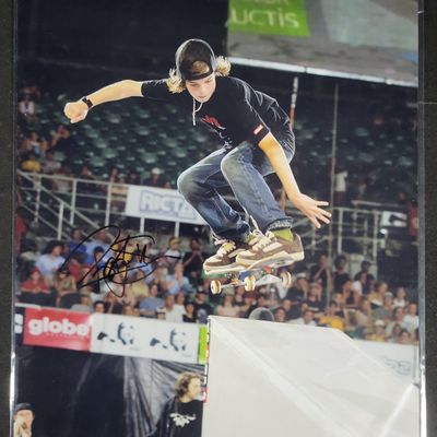Sale Photo Thumbnail #776: I04449 | Signed Ryan Sheckler Skateboard Action Photograph