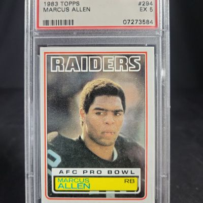 Sale Photo Thumbnail #596: I04126 | 1983 Topps Marcus Allen Card PSA 5