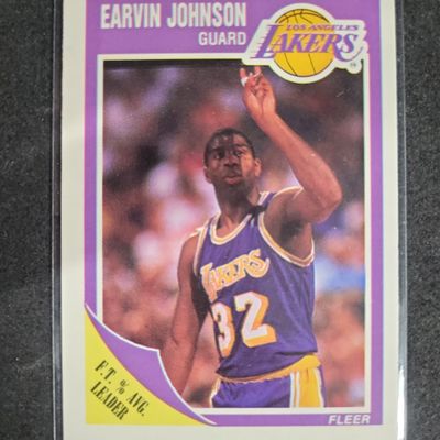 Sale Photo Thumbnail #627: I04268 | 1989 Fleer Magic Johnson Basketball Card