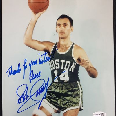 Sale Photo Thumbnail #744: I04843 | Signed Bob Cousy Photograph JSA