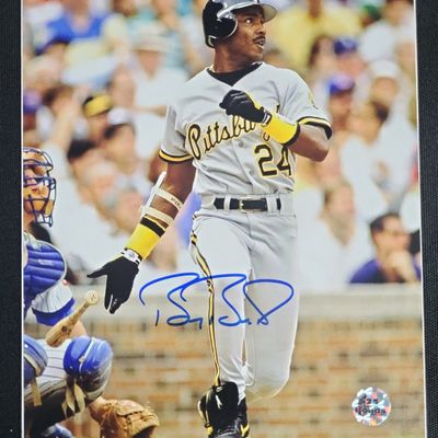 Sale Photo Thumbnail #668: I04845 | Barry Bonds Autographed Pittsburgh Pirates Photograph with Barry Bonds Authenticated Hologram