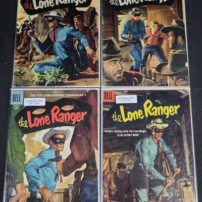 Sale Photo Thumbnail #410: I04785 | Group of four Lone Ranger Dell Comics