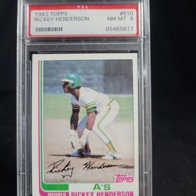 Sale Photo Thumbnail #537: I04123 | 1982 Topps Rickey Henderson PSA 8