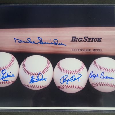 Sale Photo Thumbnail #680: I04404 | Multi-Signed Brooklyn Dodgers 10x8 Photograph