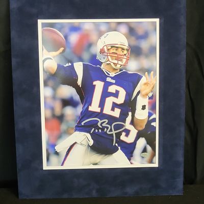 Sale Photo Thumbnail #651: I01246 | Tom Brady Autographed New England Patriots 11" x 14" Photograph, Steiner Sports Authenticated