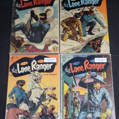 Sale Photo Thumbnail #338: I04780 | Four Lone Ranger Dell Comics