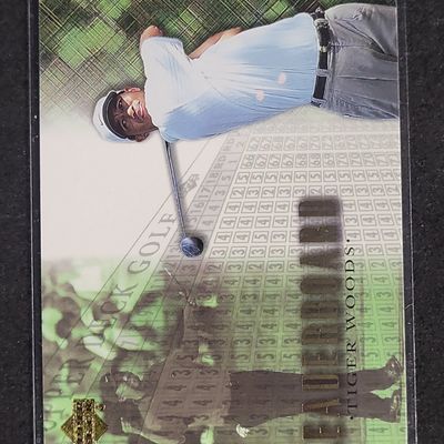 Sale Photo Thumbnail #640: I04275 | Tiger Woods Upper Deck Leaderboard Card
