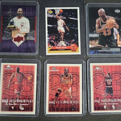 Sale Photo Thumbnail #558: I04640 | Six Michael Jordan Upper Deck Cards