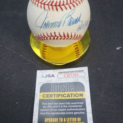 Sale Photo Thumbnail #732: I04160 | Johnny Bench Signed Baseball JSA
