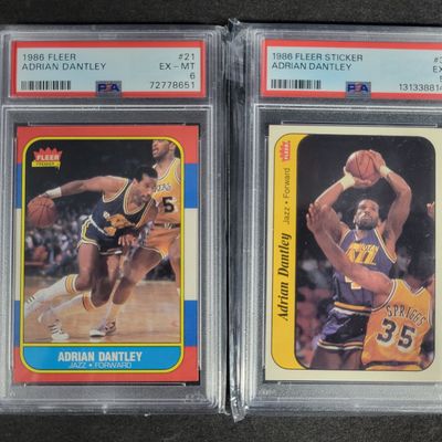 Sale Photo Thumbnail #578: I04185 | Two Graded 1986 Fleer Basketball Cards