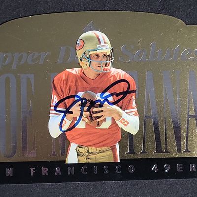 Sale Photo Thumbnail #474: I04143 | Signed Joe Montana Upper Deck Card JSA Cert