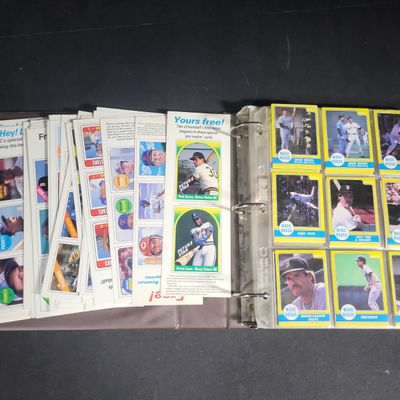 Sale Photo Thumbnail #493: I04483 | Binder of 1980s Baseball Trading Cards