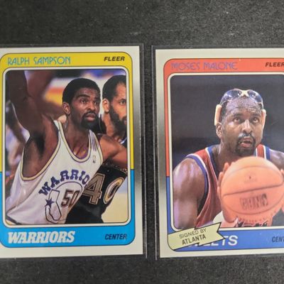 Sale Photo Thumbnail #632: I04276 | Two 1988 Fleer Basketball Cards
