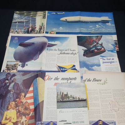 Sale Photo Thumbnail #956: I04835 | Collection of Vintage WWII Aviation Advertisements