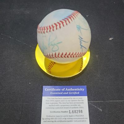Sale Photo Thumbnail #665: I04166 | Multi-Signed Stan Musial Rawlings Baseball PSA/DNA