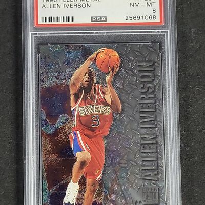 Sale Photo Thumbnail #544: I04641 | 1996 Fleer Metal Allen Iverson PSA 8