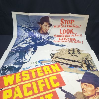 Sale Photo Thumbnail #122: I04834 | Western Pacific Agent Movie Poster