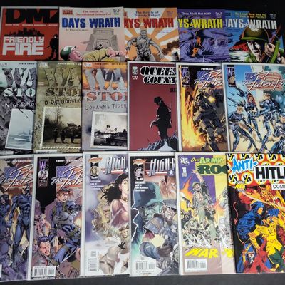 Sale Photo Thumbnail #289: I04552 | A Collection of 17 Military-Themed Comic Books