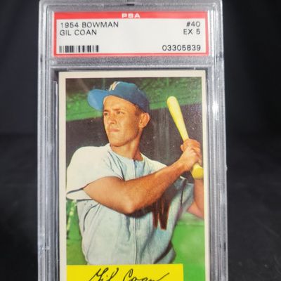 Sale Photo Thumbnail #622: I04125 | 1954 Bowman Gil Coan PSA 5
