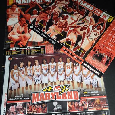Sale Photo Thumbnail #754: I04357 | Autographed Maryland Women Basketball Posters