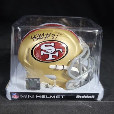 Sale Photo Thumbnail #755: I04363 | Renardo Green Autographed 49ers Mini Helmet