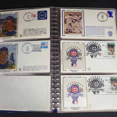 Sale Photo Thumbnail #713: I04482 | Assortment of Baseball Commemorative Silk Covers