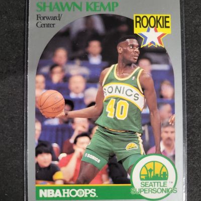 Sale Photo Thumbnail #630: I04271 | 1990 NBA Hoops Shawn Kemp Rookie Card