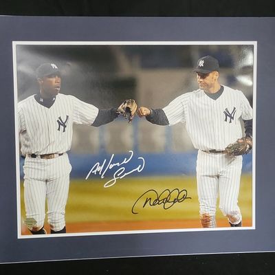 Sale Photo Thumbnail #661: I01249 | Derek Jeter and Alfonso Soriano Dual-Signed New York Yankees 16x20, Steiner Authenticated