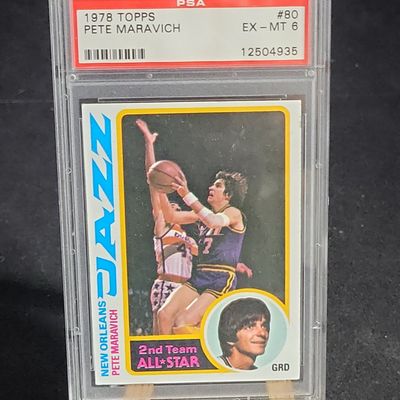 Sale Photo Thumbnail #547: I04120 | 1978 Topps Pete Maravich #80 PSA 6