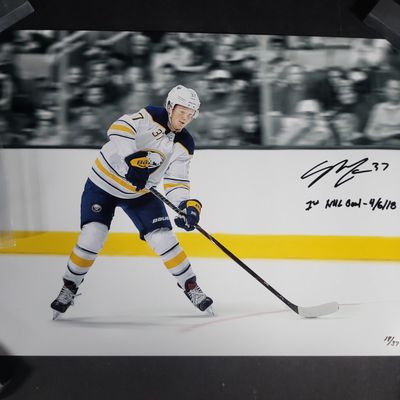 Sale Photo Thumbnail #686: I04448 | Casey Mittelstadt Signed Sabres Photograph