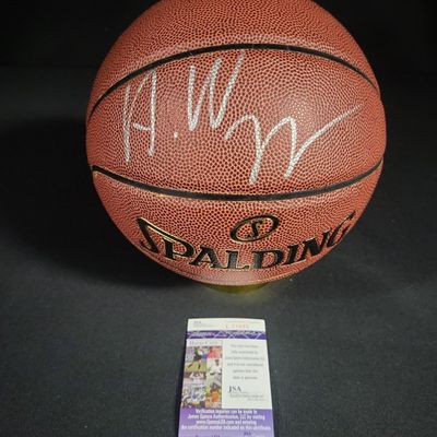 Sale Photo Thumbnail #770: I04838 | Signed Andrew Wiggins NBA Basketball JSA