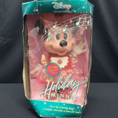 Sale Photo Thumbnail #908: I04821 | 1991 Mattel Disney Holiday Minnie Doll