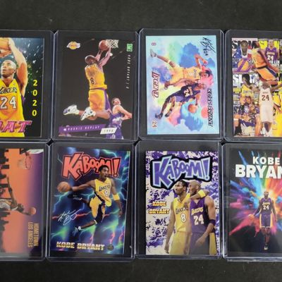 Sale Photo Thumbnail #584: I03282 | A Collection of Eight Kobe Bryant Custom Art and Novelty Basketball Cards