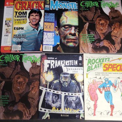 Sale Photo Thumbnail #352: I04046 | Group of Horror and Comic Magazines