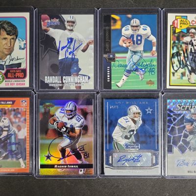 Sale Photo Thumbnail #505: I04191 | Group of Signed Dallas Cowboys Cards