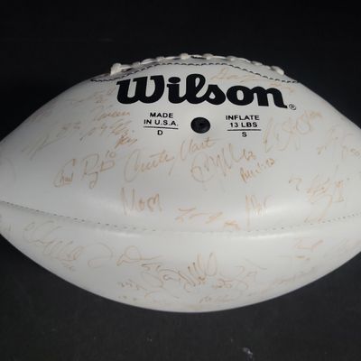Sale Photo Thumbnail #756: I04371 | 2002 New York Jets Team-Signed Football
