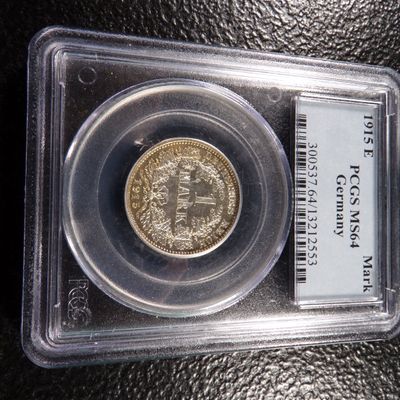 1915-E PCGS MS64 GERMANY SILVER 1 MARK