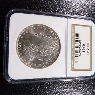 1881-O NGC MS63 MORGAN SILVER DOLLAR