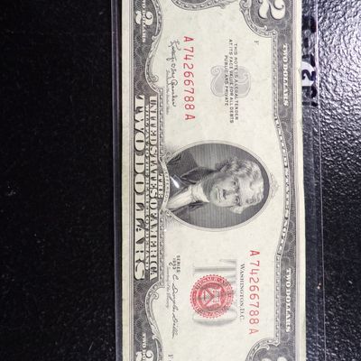 1953-C RED SEAL $2 UNITED STATES NOTE