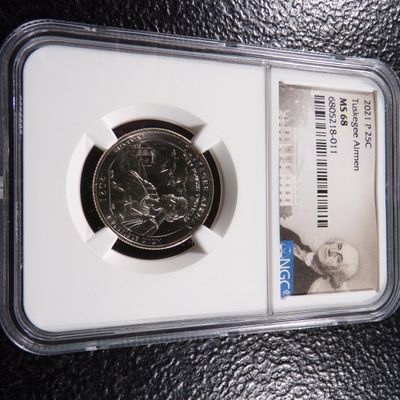 2021-P NGC MS68 TUSKEGEE AIRMEN QUARTER
