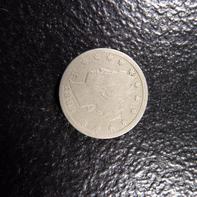 1883 WITH CENTS LIBERTY HEAD V NICKEL