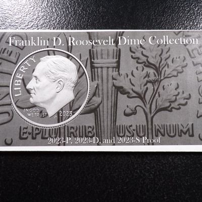 FRANKLIN D ROOSEVELT PROOF DIME COLLECTION 2023-P, 2023-D, 2023-S