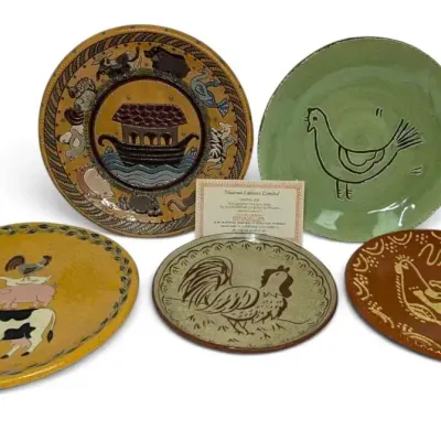 Farm Animal & Noah’s Ark Pottery Plates