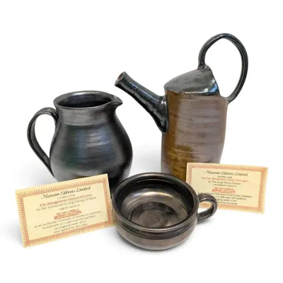 Redwere Collection Manganese Glazed Pitcher, Porring & More
